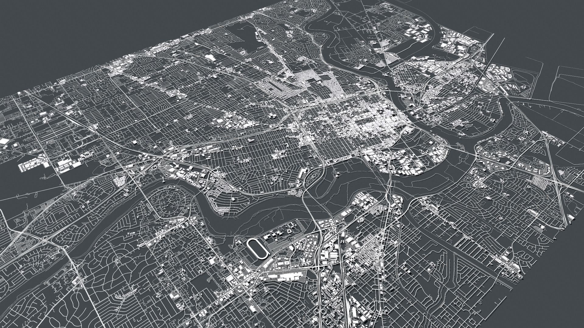 Cityscape Sacramento California USA 3D model_4