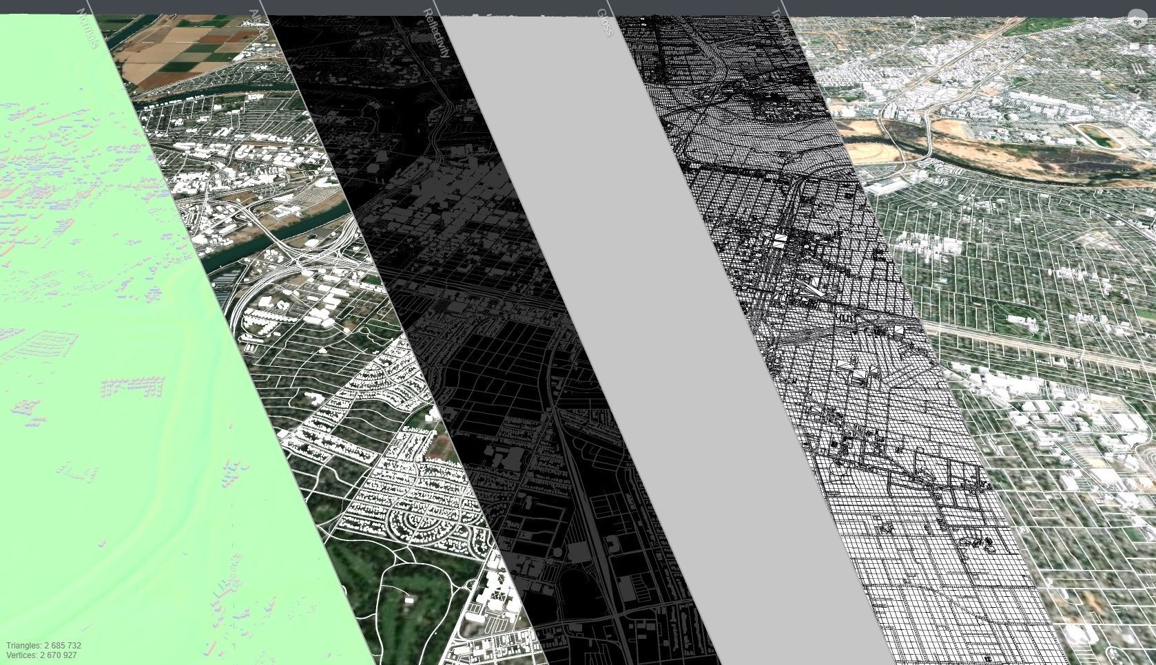 Cityscape Sacramento California USA 3D model_16