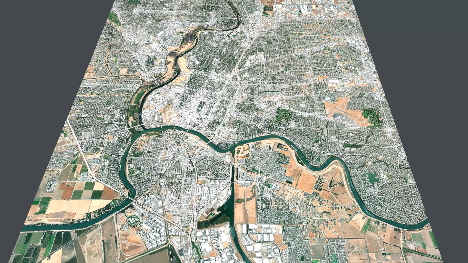 Cityscape Sacramento California USA 3D model_0
