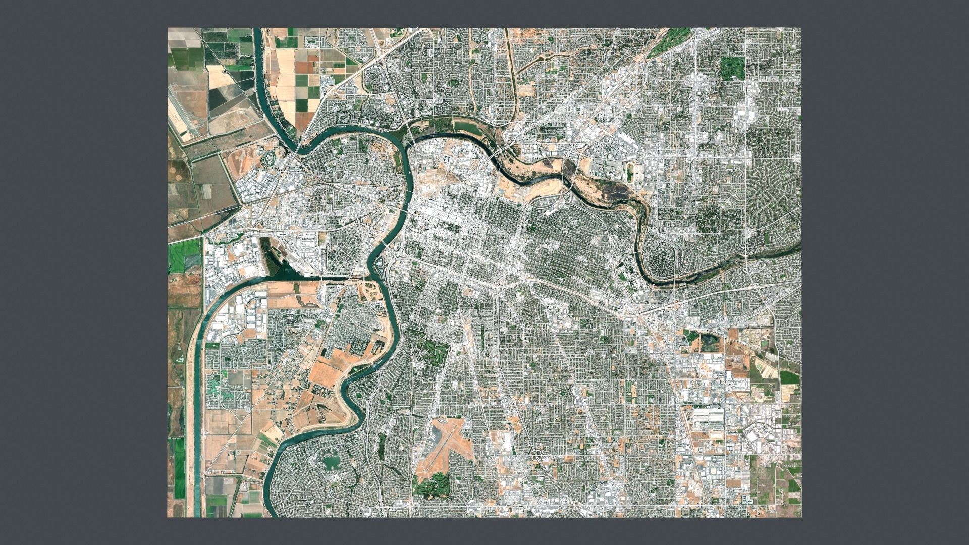 Cityscape Sacramento California USA 3D model_6