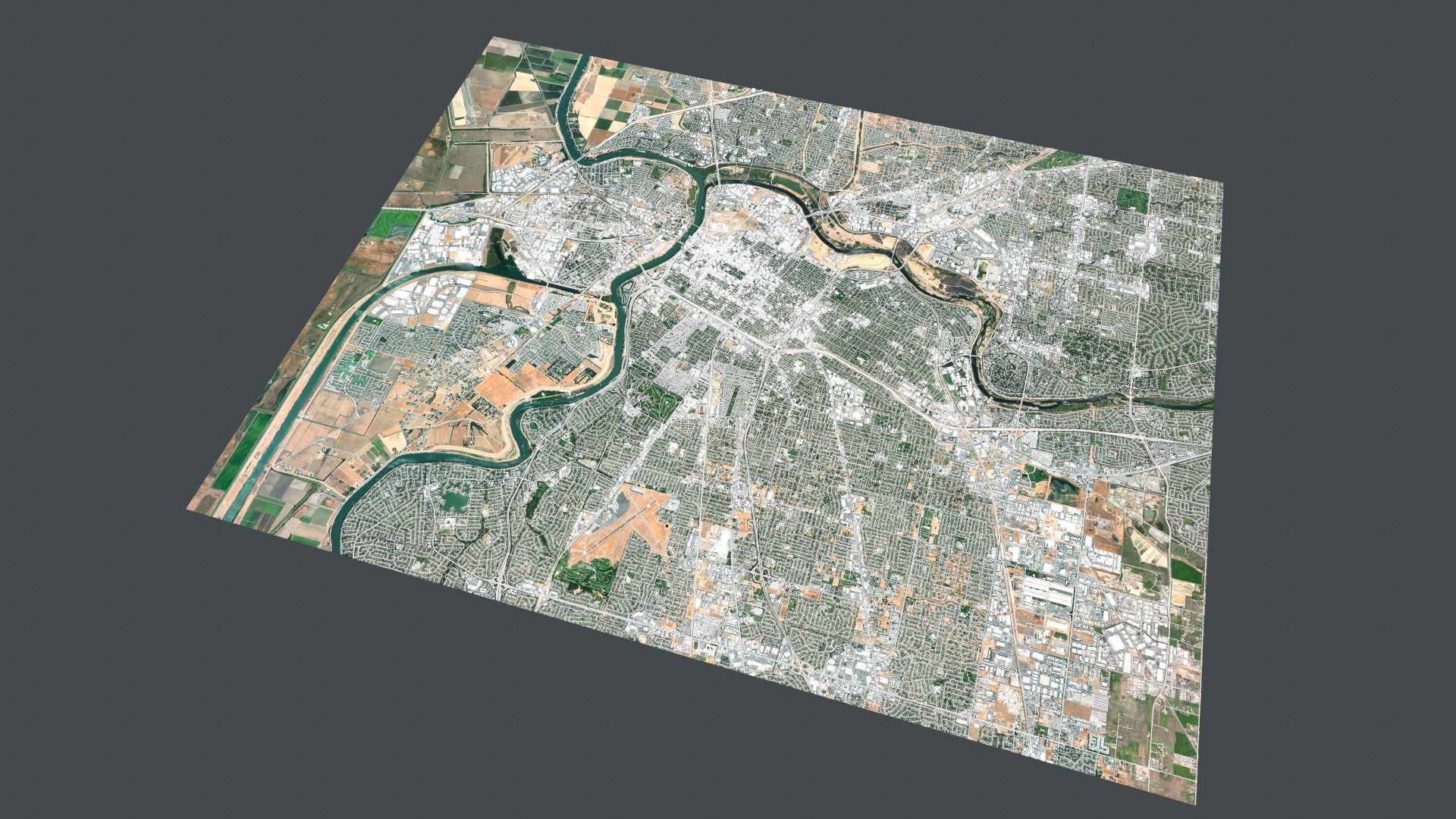 Cityscape Sacramento California USA 3D model_7