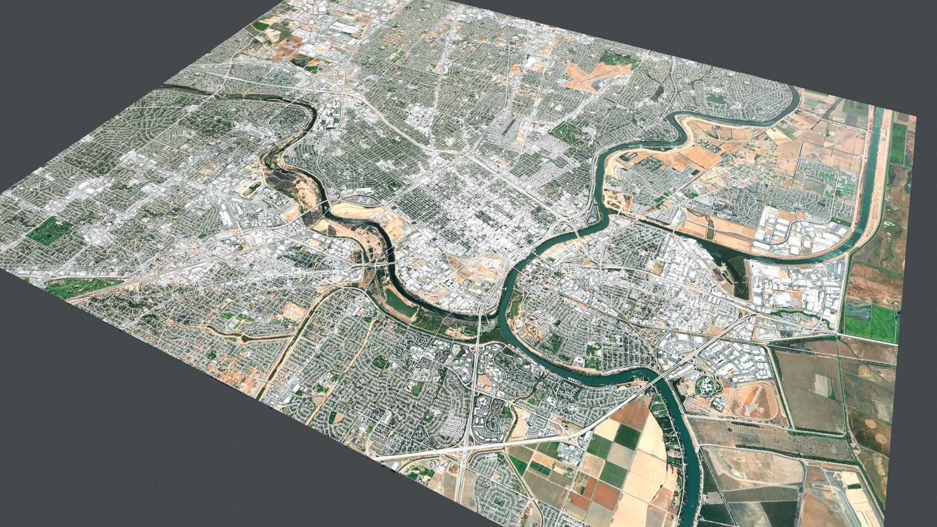Cityscape Sacramento California USA 3D model_3