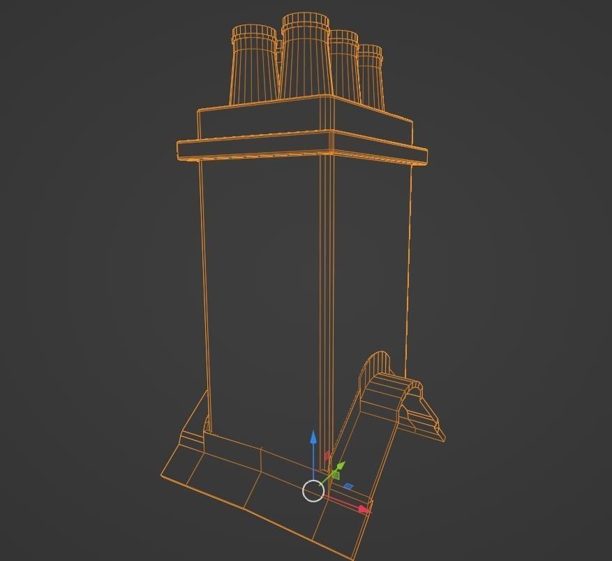 Medieval Town House with over 160 piece Modular Asset Kit Low-poly 3D model_9