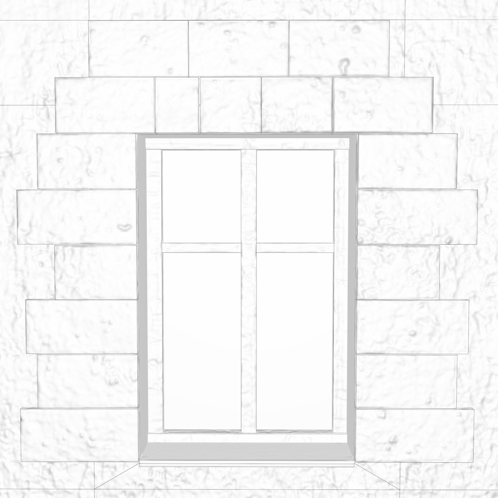 A low-poly 3D model of a home Low-poly 3D model_11