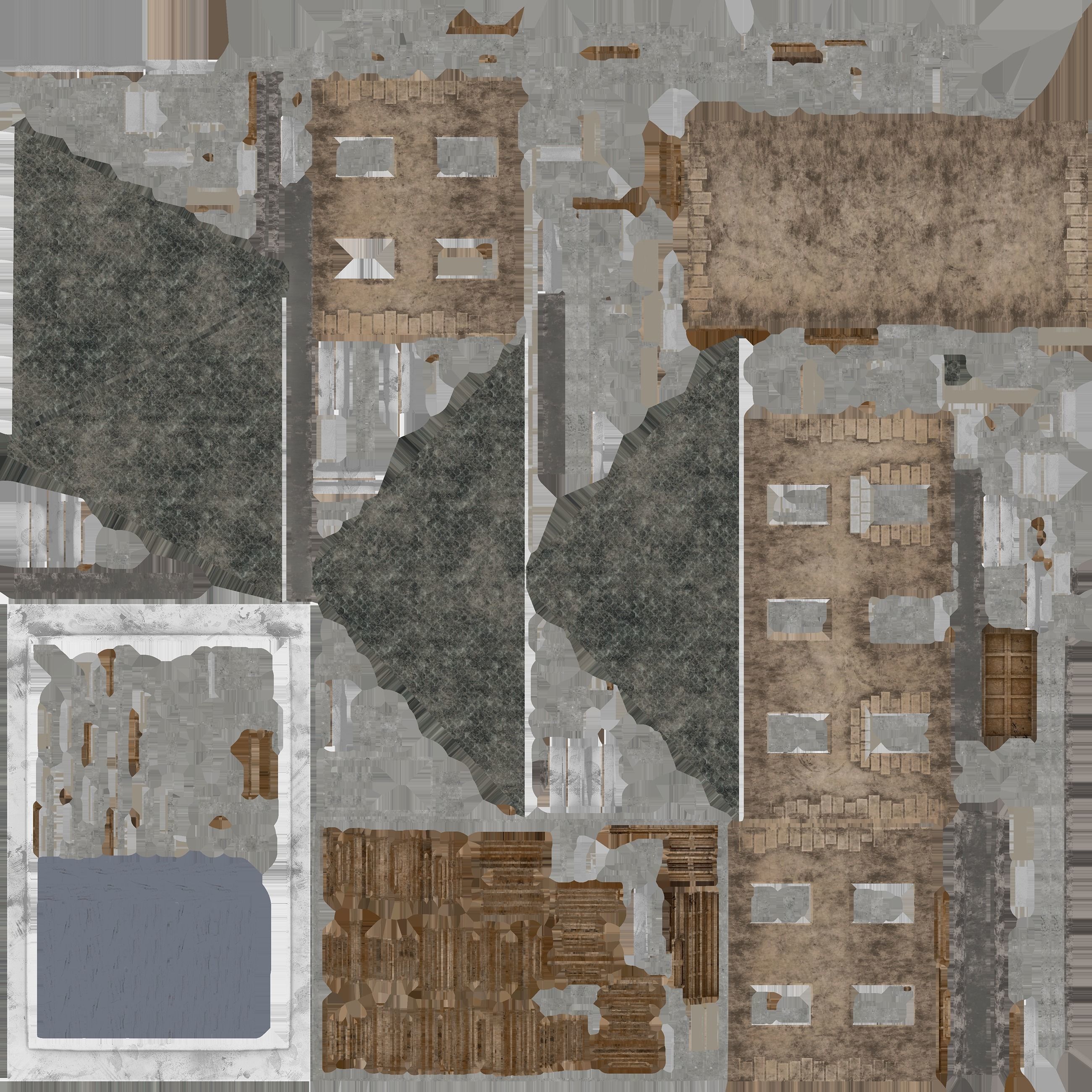 A low-poly 3D model of a home Low-poly 3D model_14