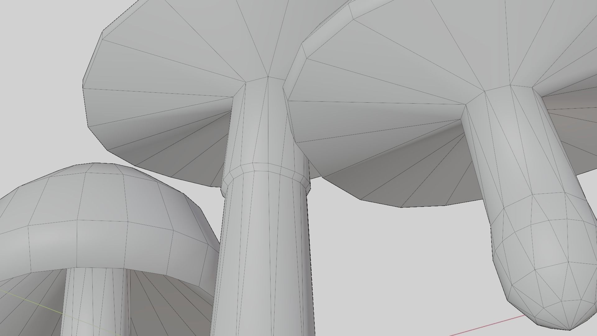 Cartoon Mushrooms - game ready Free low-poly 3D model_17