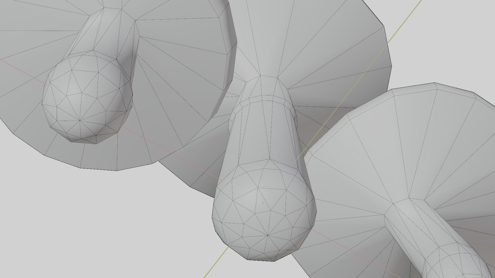 Cartoon Mushrooms - game ready Free low-poly 3D model_15