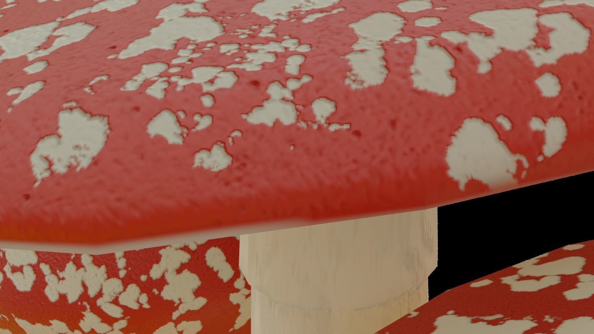 Cartoon Mushrooms - game ready Free low-poly 3D model_10