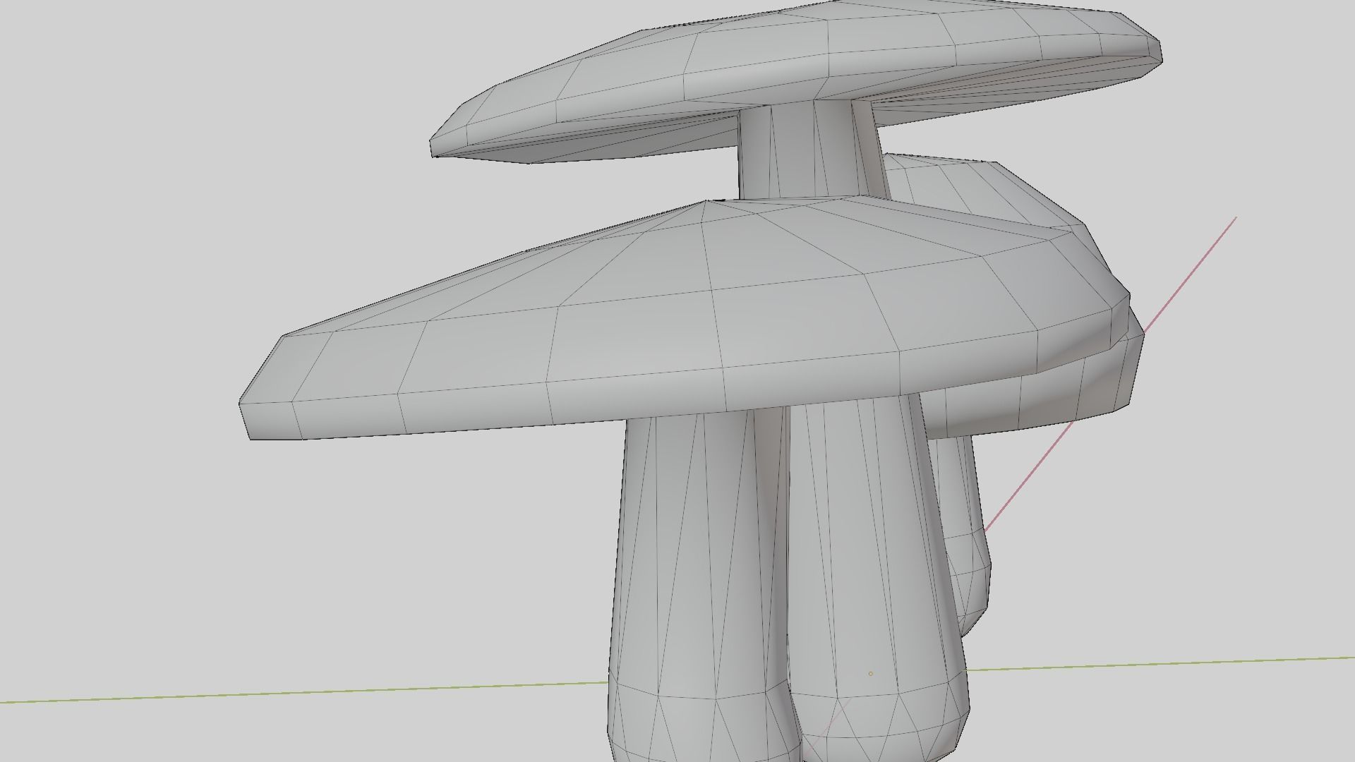 Cartoon Mushrooms - game ready Free low-poly 3D model_16