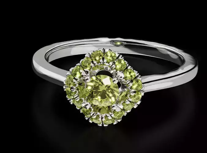 Engagement ring with diamonds 695