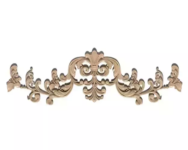 Cartouche-011 decorative ornate design 3D model