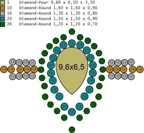 Pear rings 3D print model_8