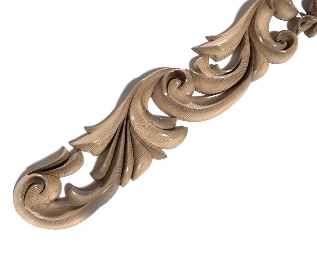 Cartouche-012 Ornate Decorative Scroll Bracket 3D model_2