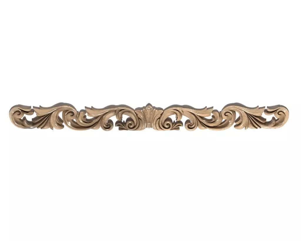 Cartouche-012 Ornate Decorative Scroll Bracket 3D model_0