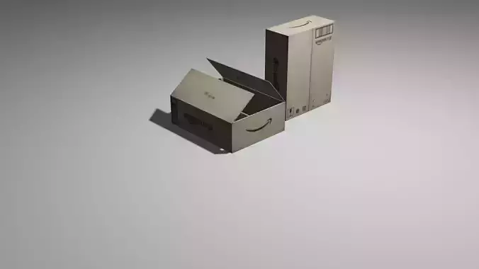 Amazon box low poly