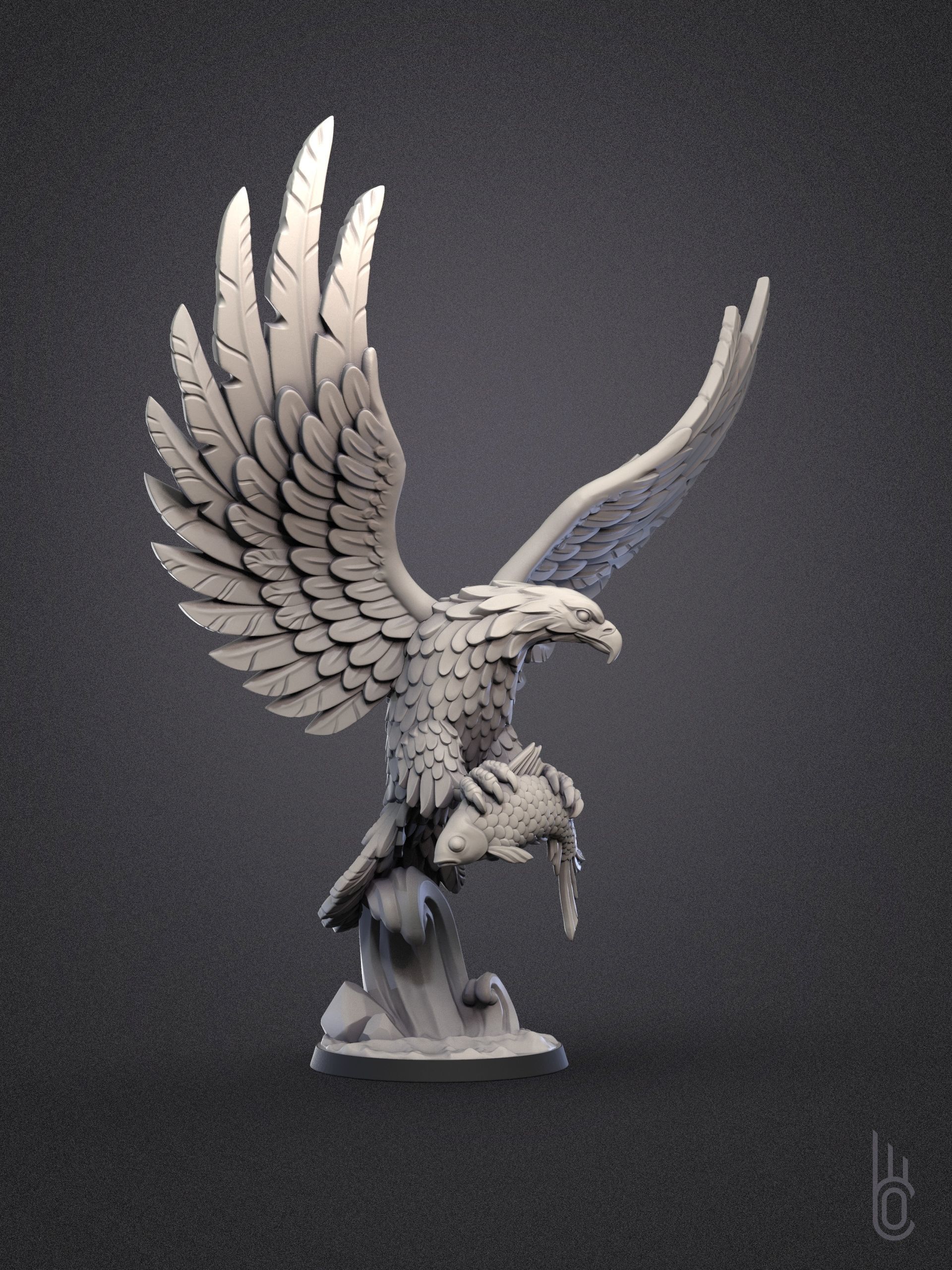 Eagle 3D print model_3