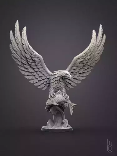 Eagle 3D print model