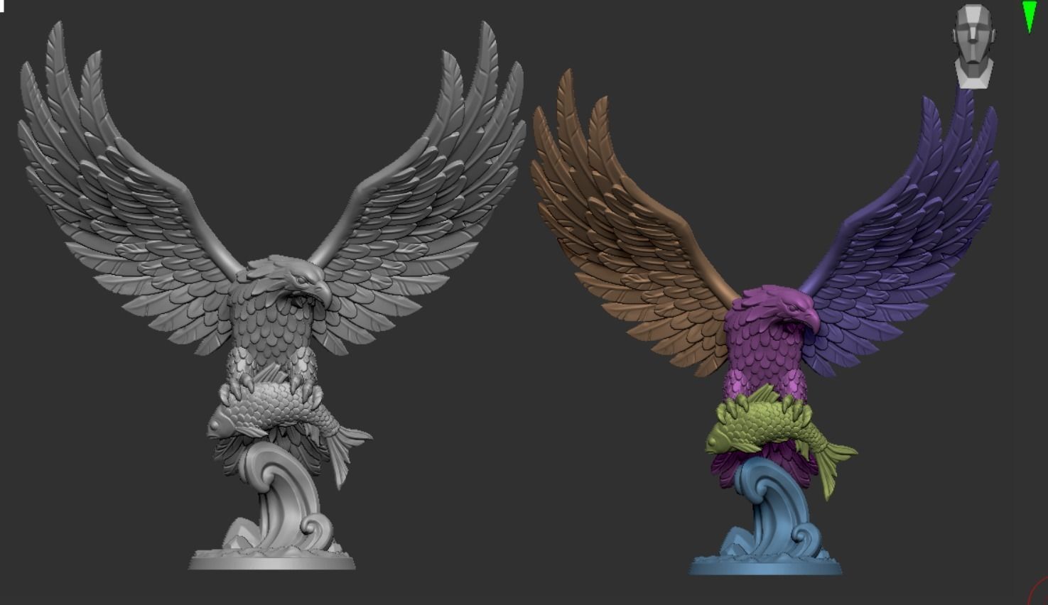 Eagle 3D print model_10