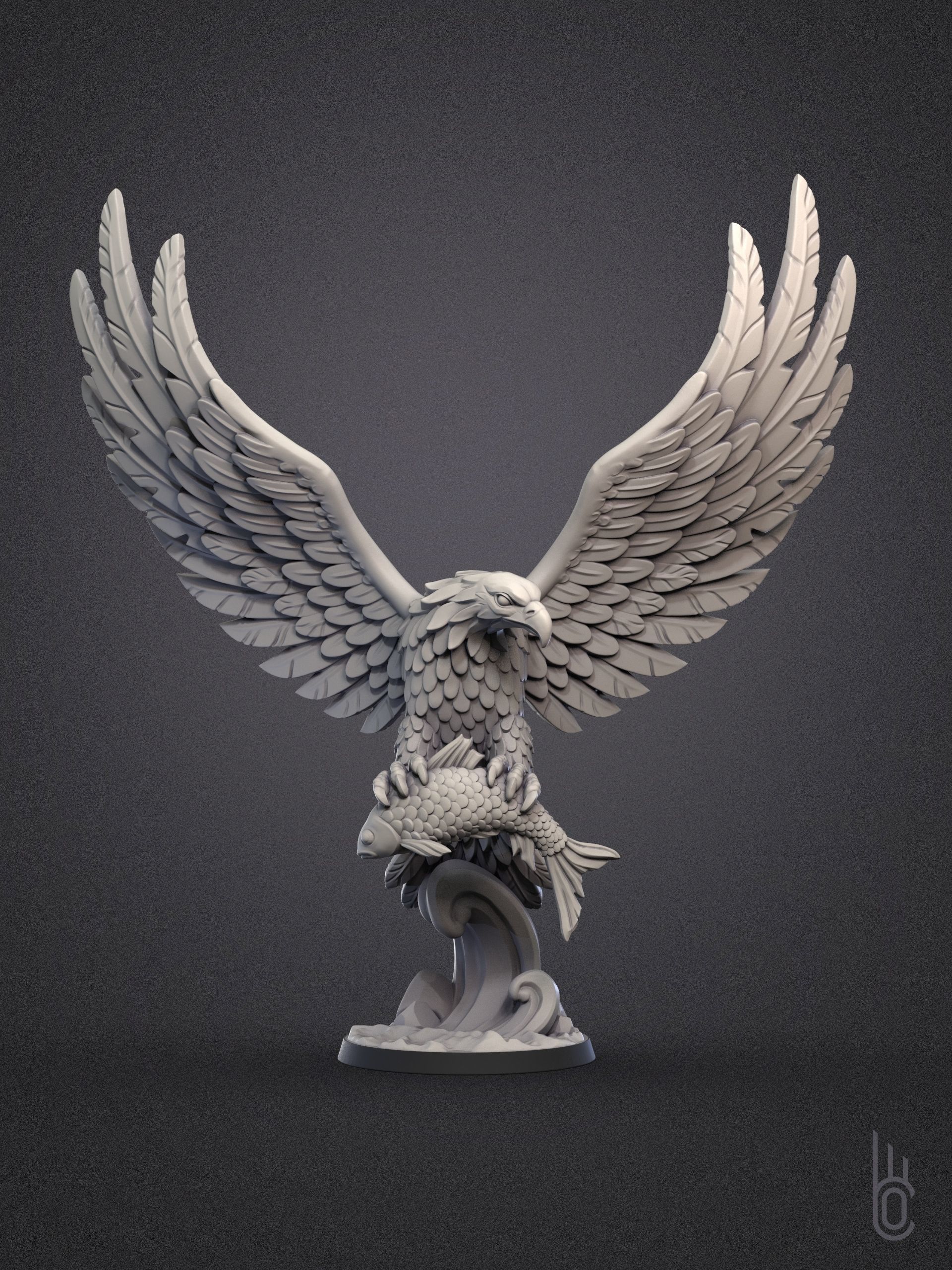 Eagle 3D print model_2