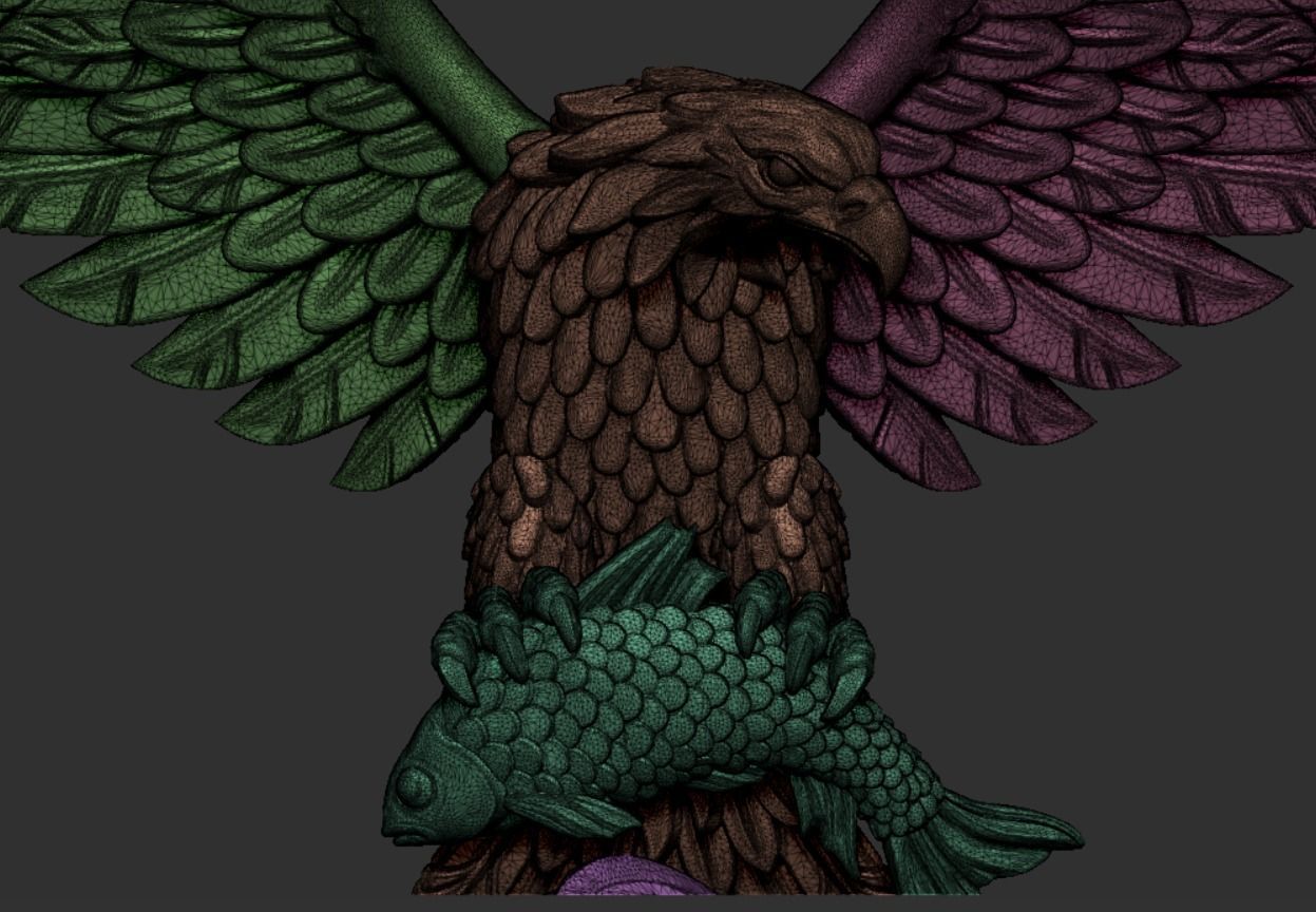 Eagle 3D print model_12