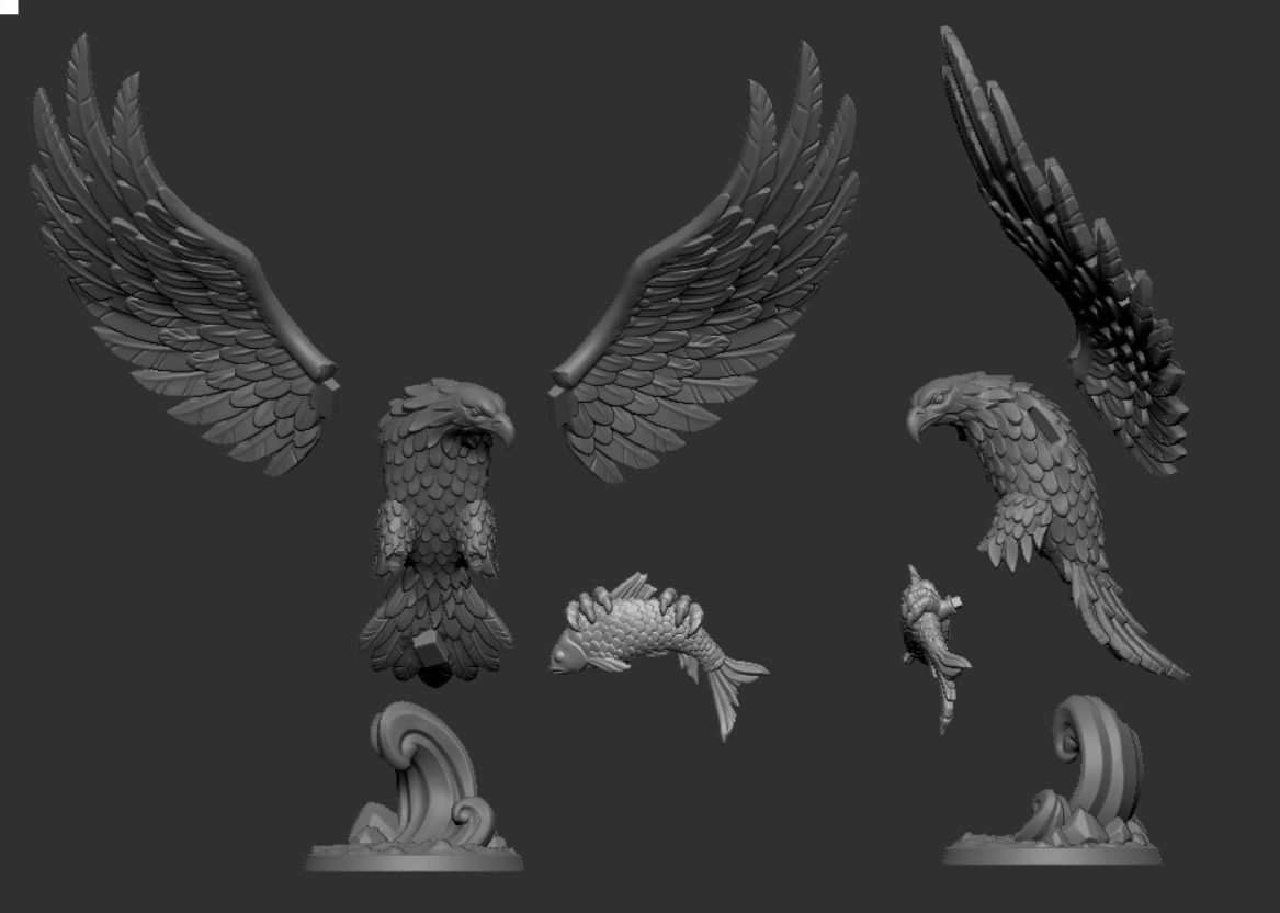 Eagle 3D print model_9