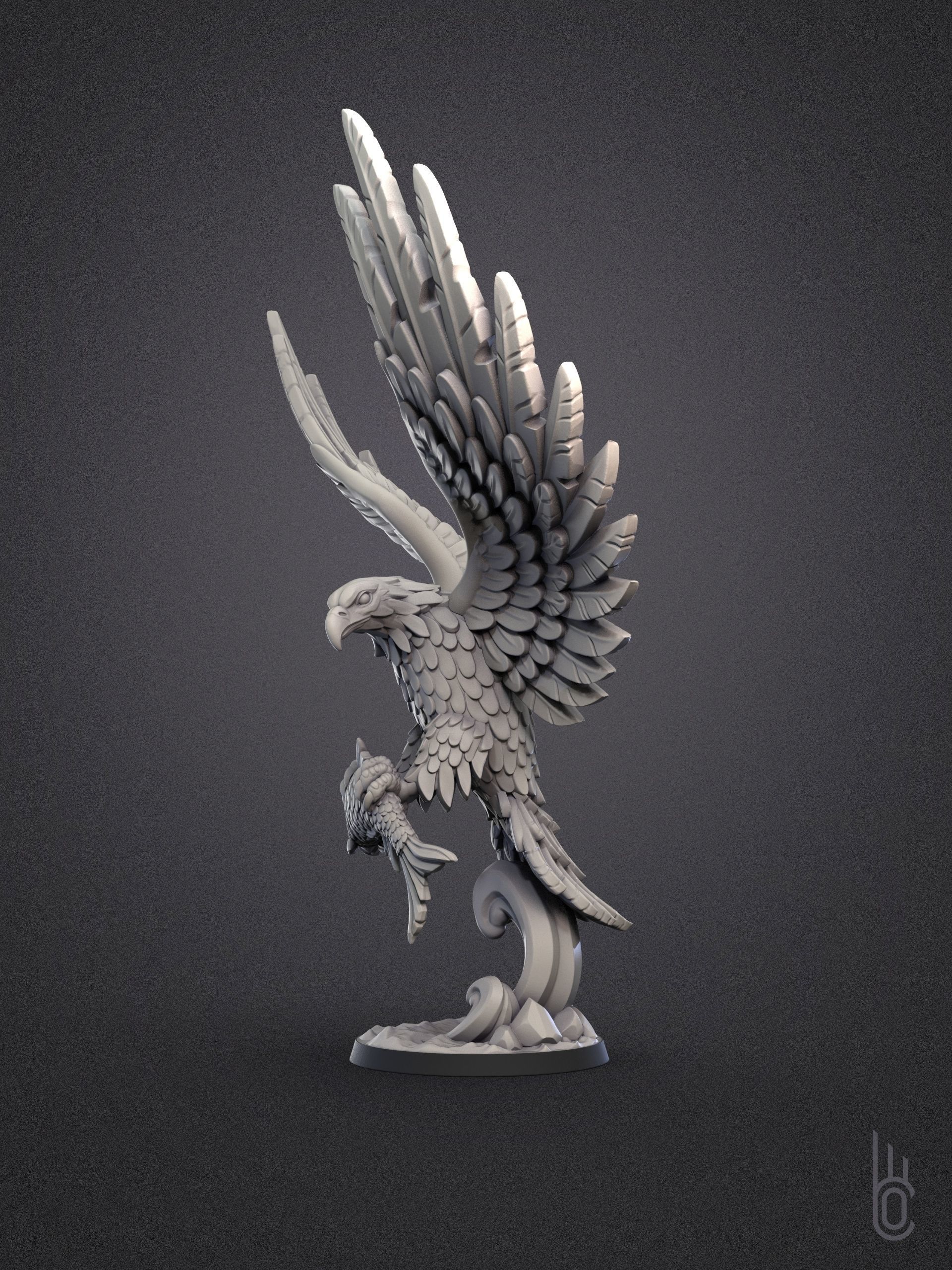 Eagle 3D print model_4