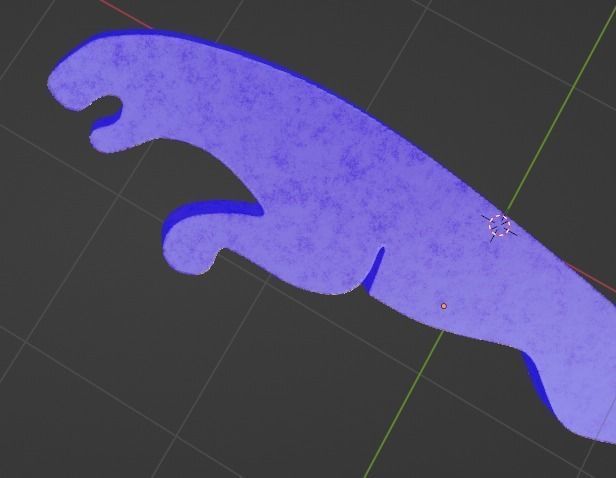 Jaguar 3D Logo Low-poly 3D model_5