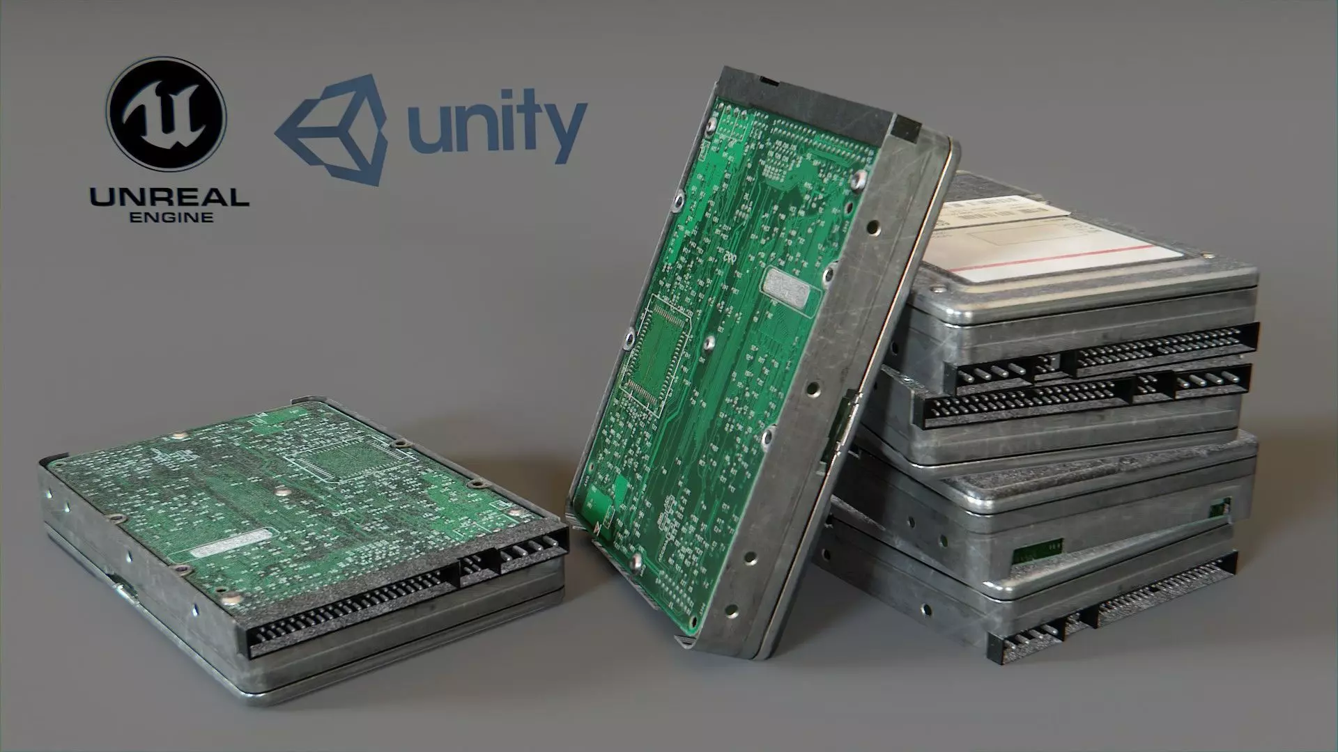 Hard Disk Free low-poly 3D model