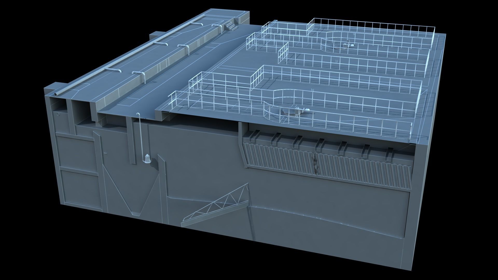 Sewage treatment plant 3D model_13