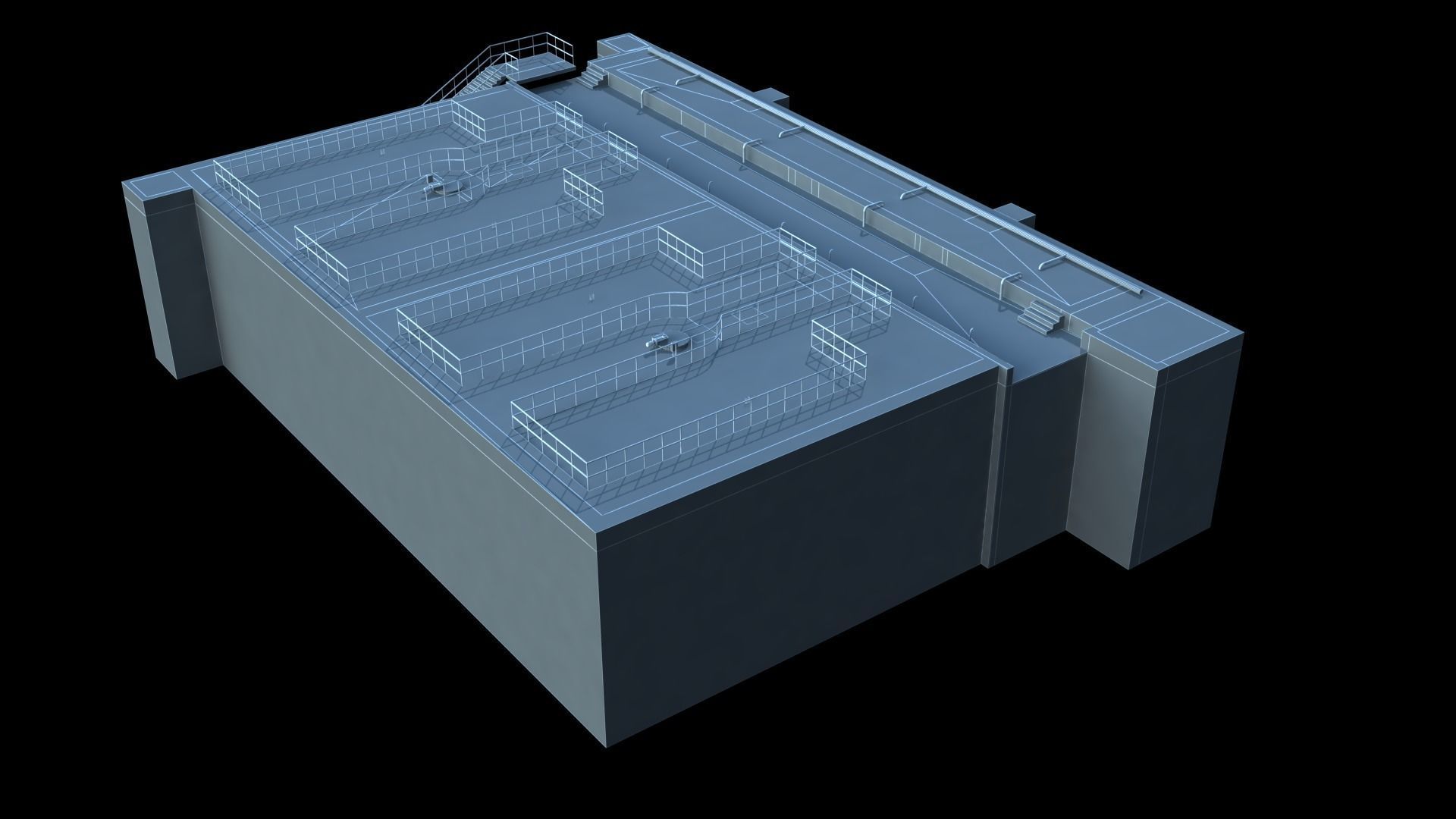 Sewage treatment plant 3D model_10