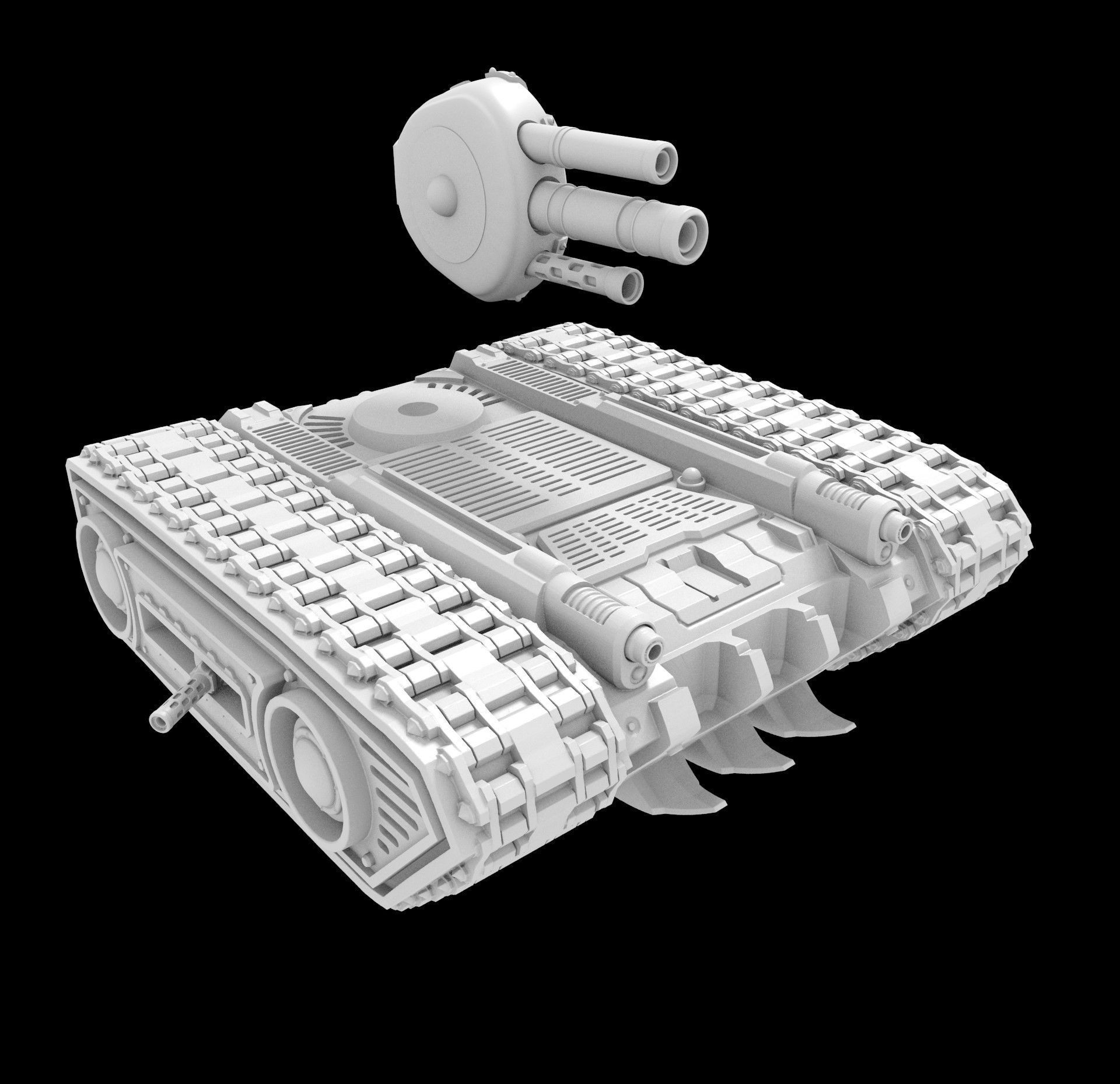 TANK 1 - 3D PRINTABLE MODEL 3D print model_4