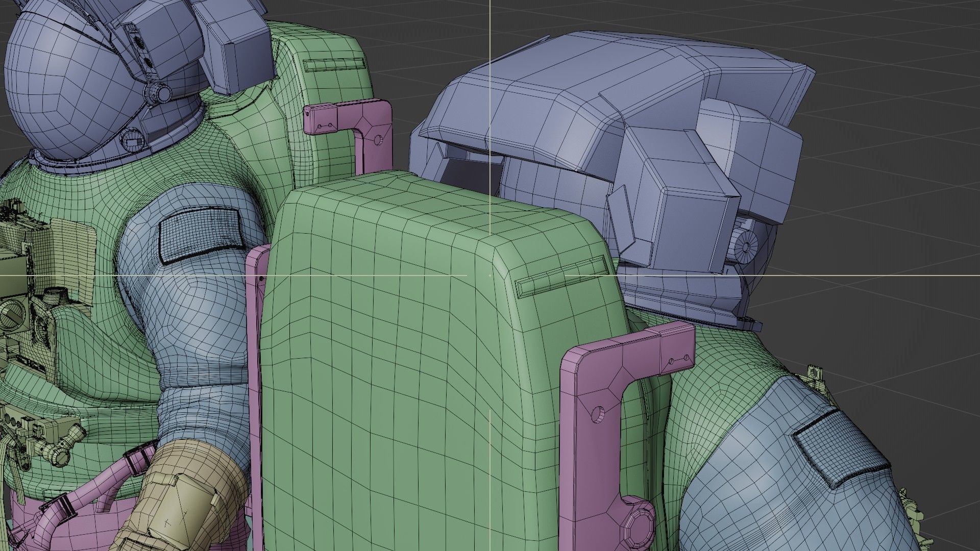 Astronaut EMU MMU Spacesuit Rigged 3D model_54
