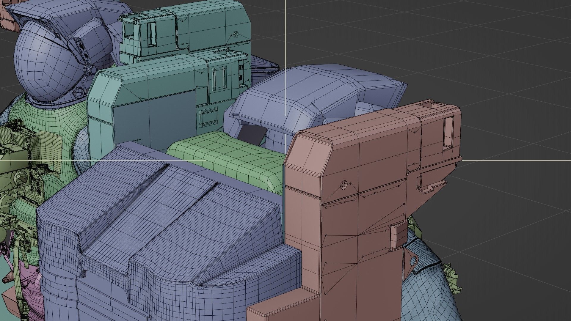 Astronaut EMU MMU Spacesuit Rigged 3D model_63