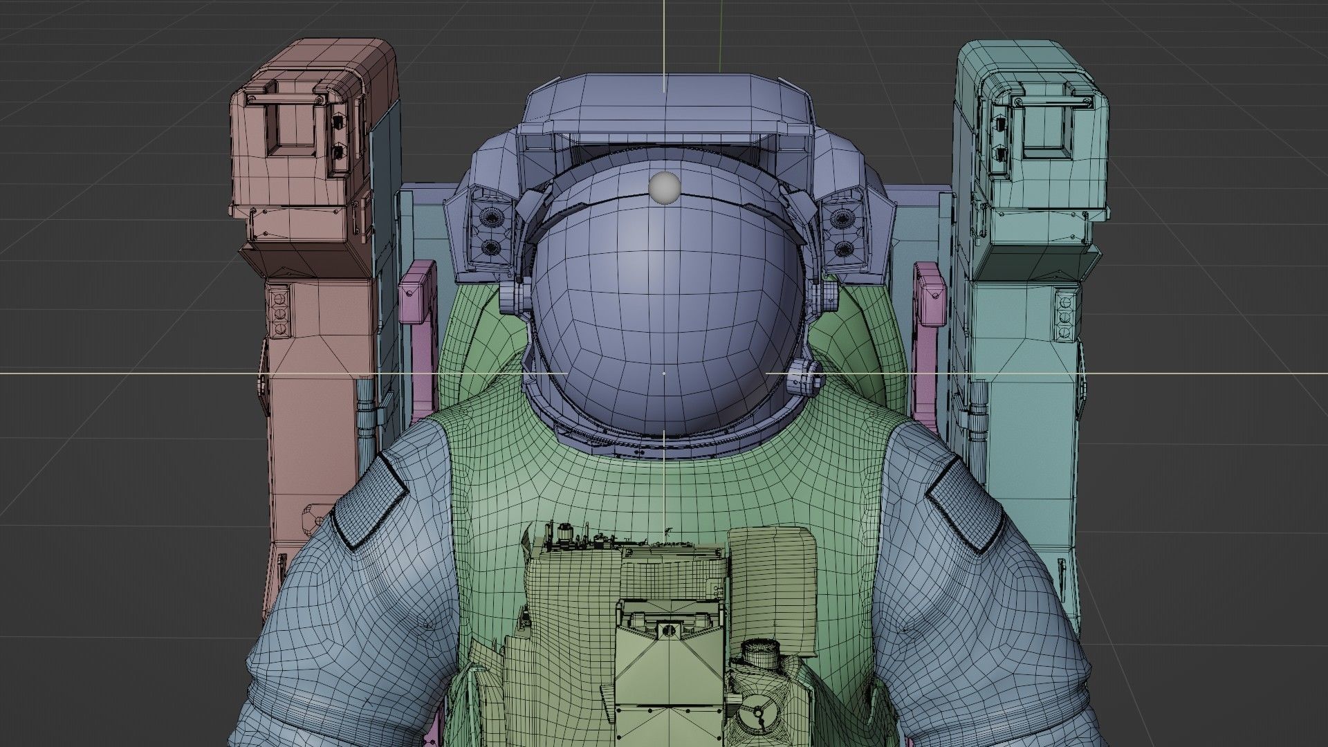 Astronaut EMU MMU Spacesuit Rigged 3D model_59