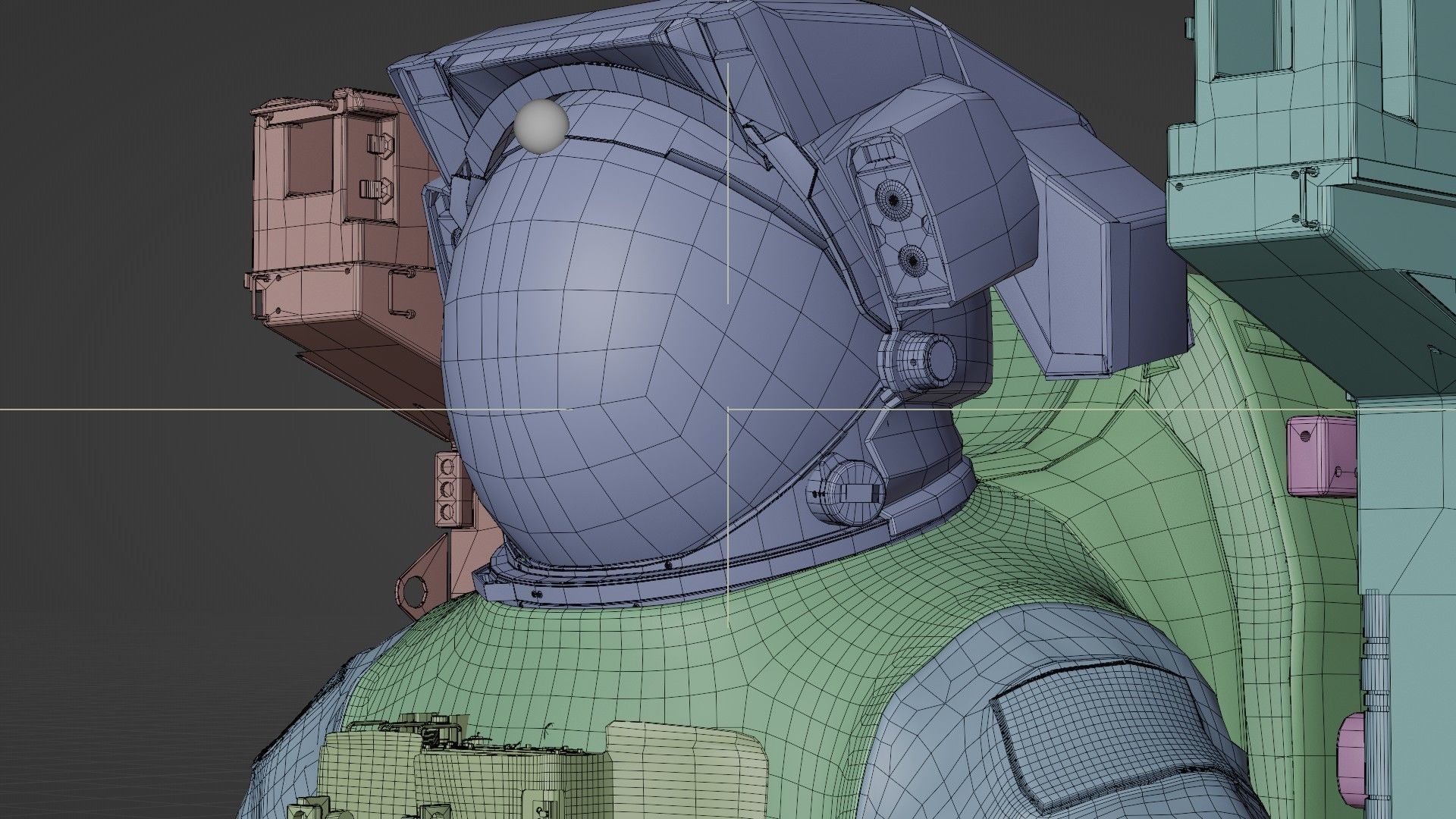 Astronaut EMU MMU Spacesuit Rigged 3D model_66