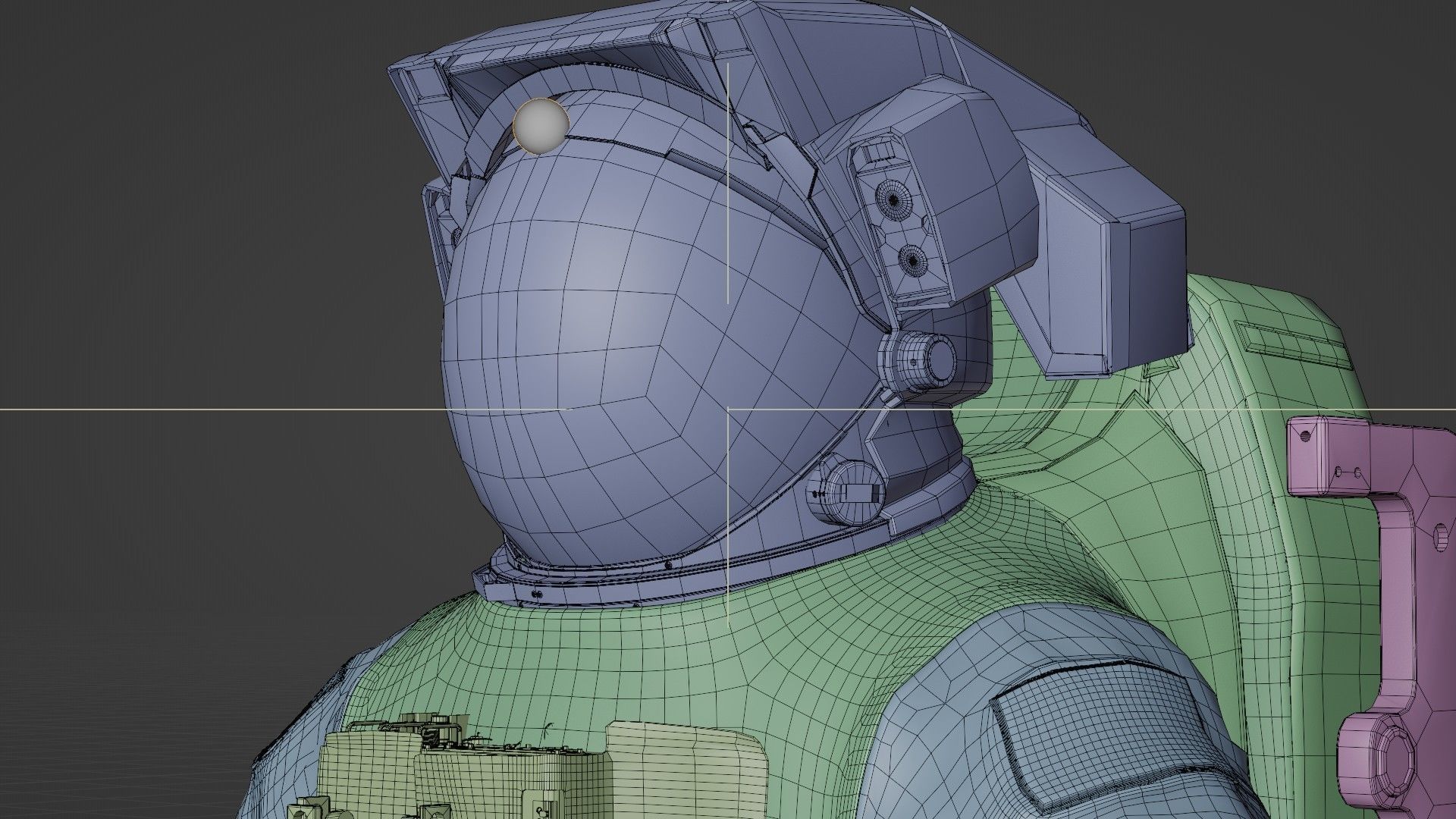 Astronaut EMU MMU Spacesuit Rigged 3D model_48