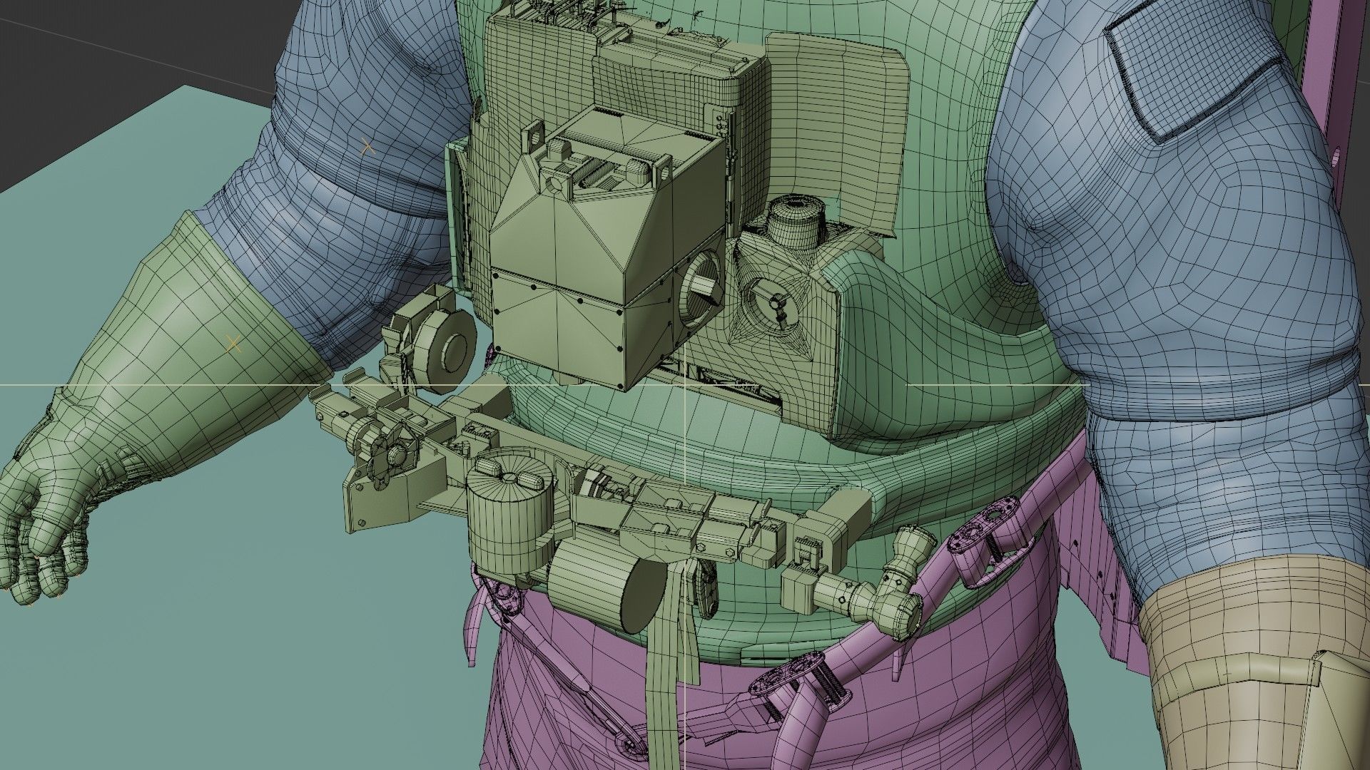 Astronaut EMU MMU Spacesuit Rigged 3D model_49