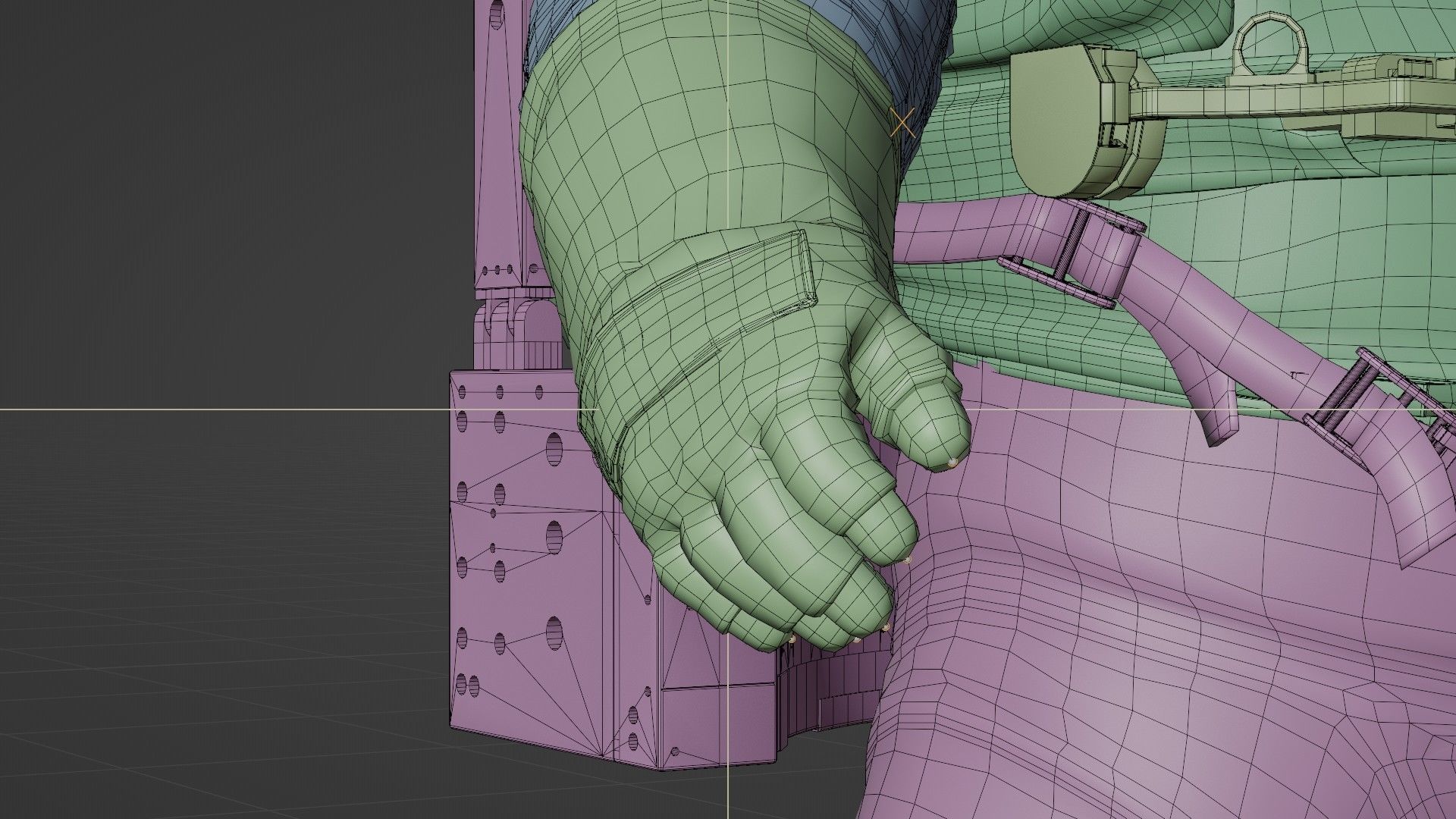 Astronaut EMU MMU Spacesuit Rigged 3D model_50