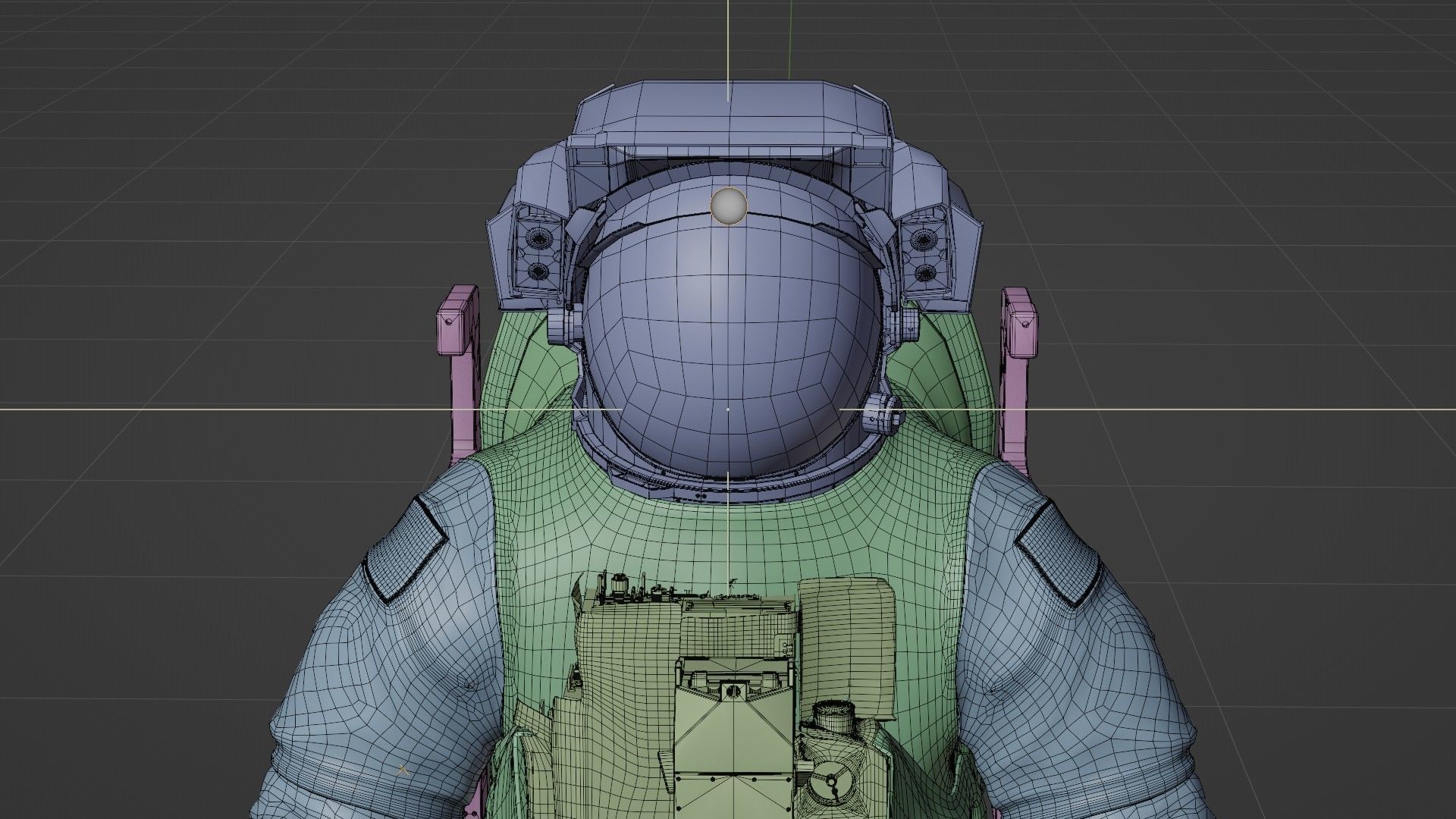 Astronaut EMU MMU Spacesuit Rigged 3D model_41