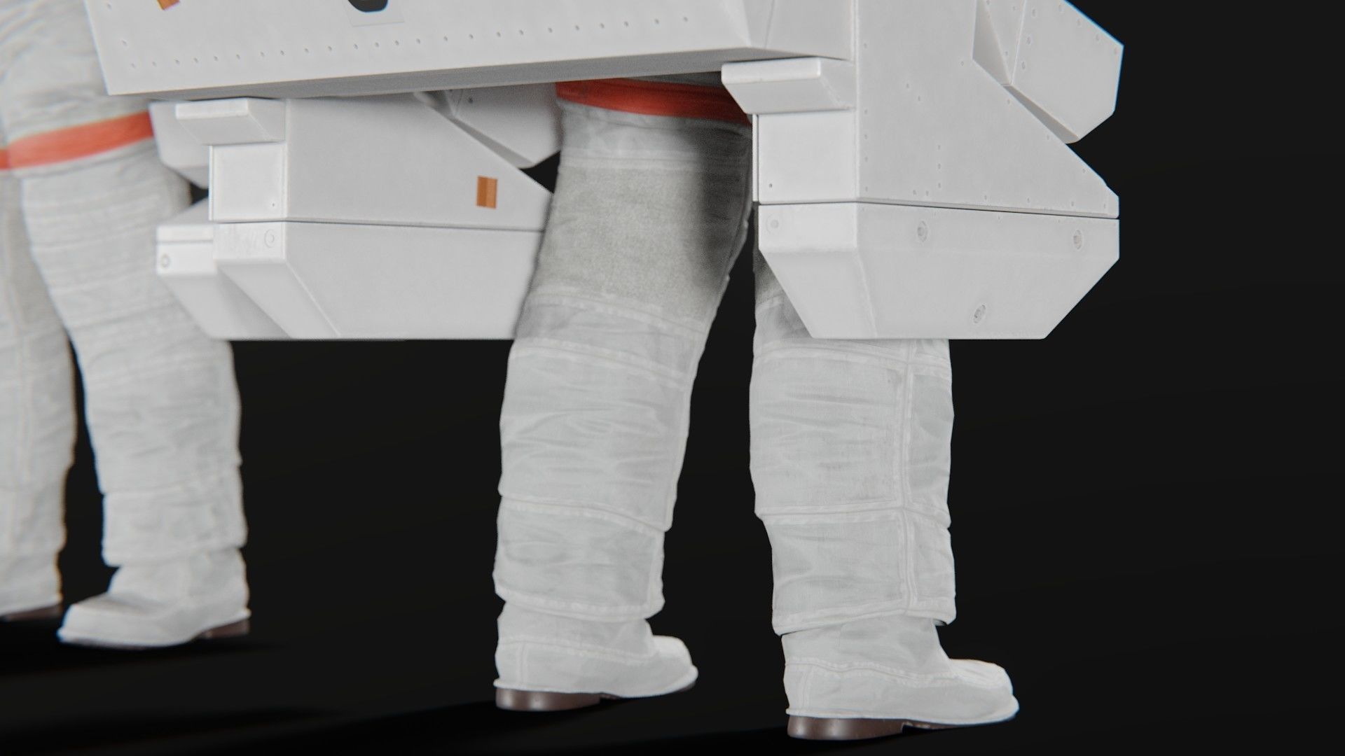 Astronaut EMU MMU Spacesuit Rigged 3D model_30