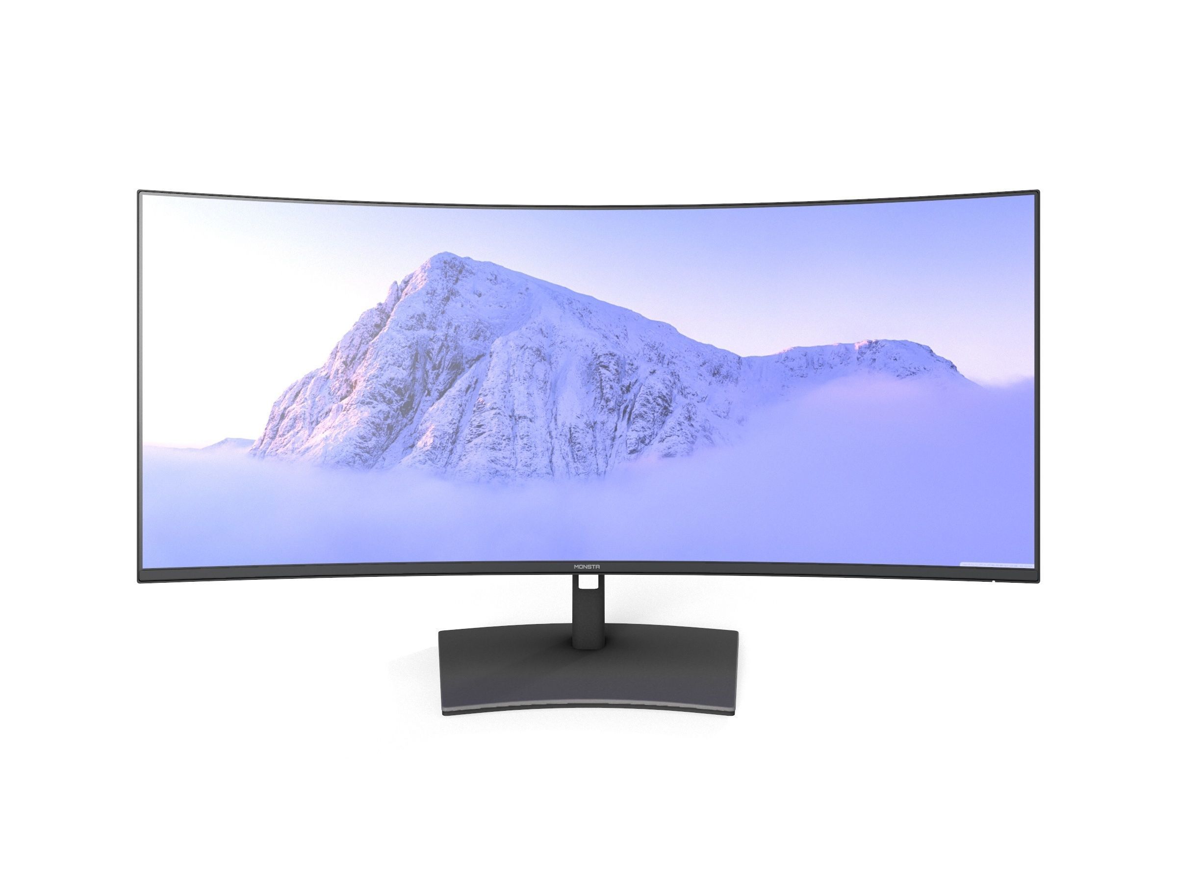 2022 DELL U4021QW  curved monitor game asset Low-poly 3D model_3