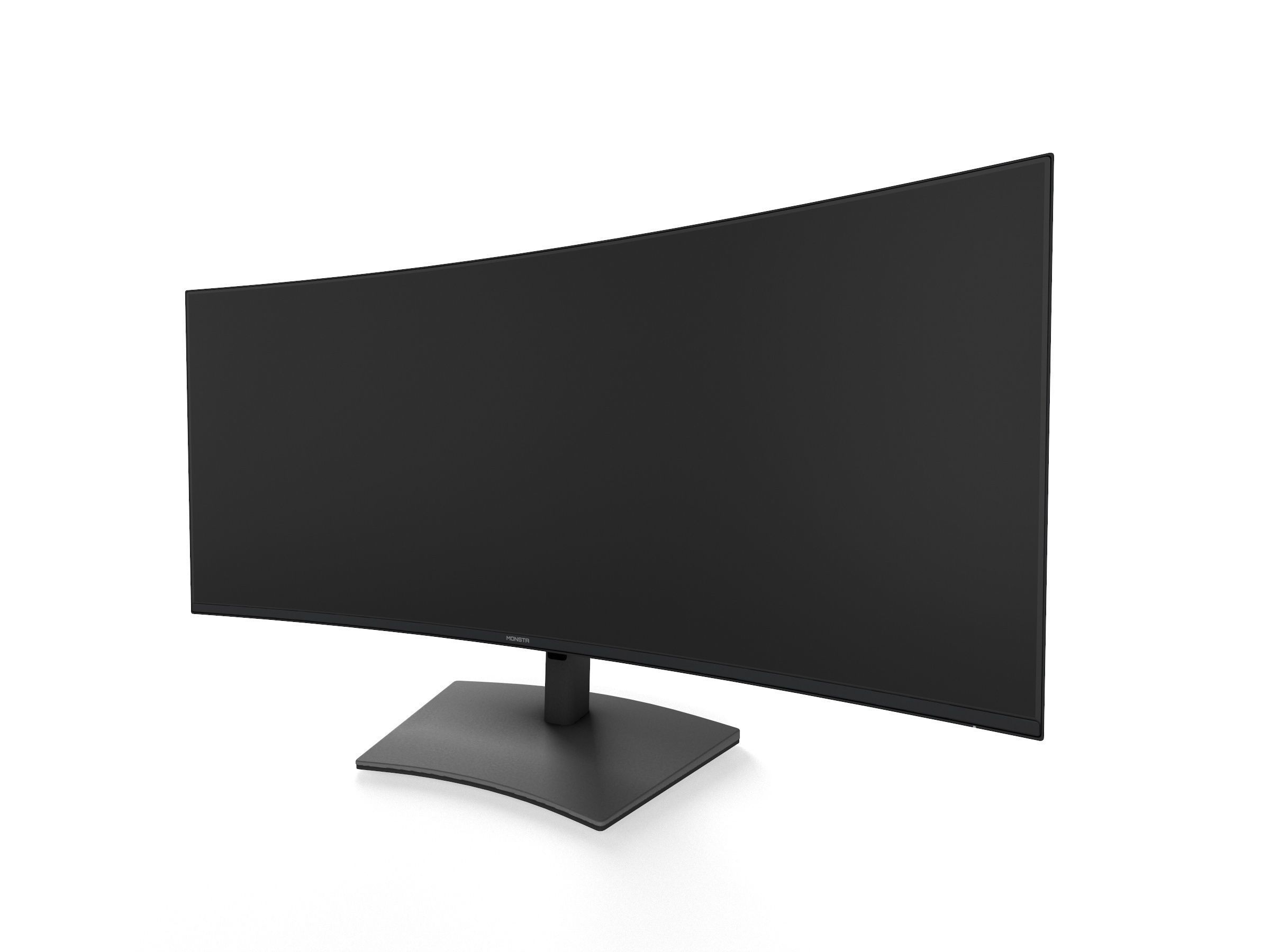 2022 DELL U4021QW  curved monitor game asset Low-poly 3D model_8