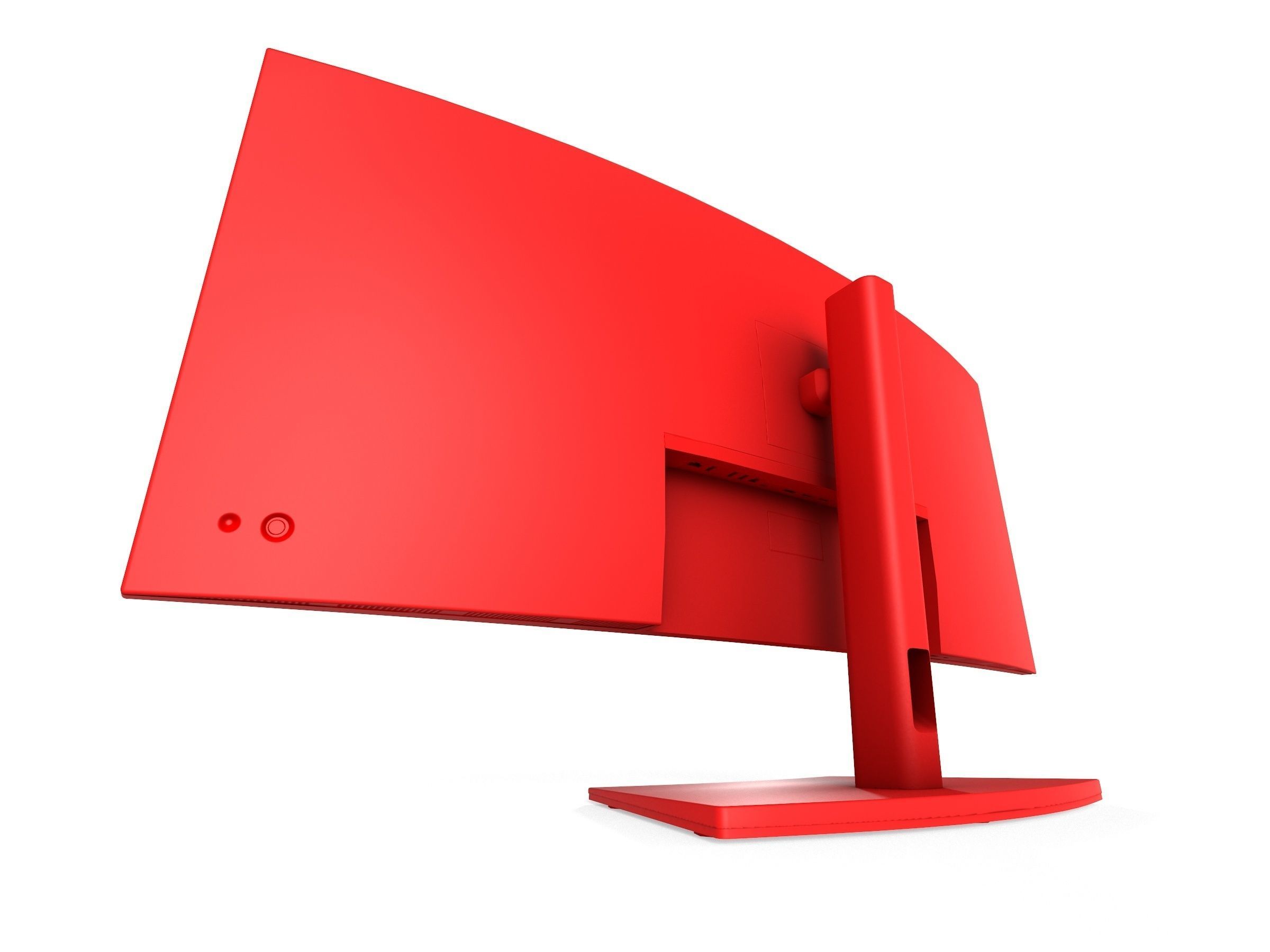 2022 DELL U4021QW  curved monitor game asset Low-poly 3D model_12