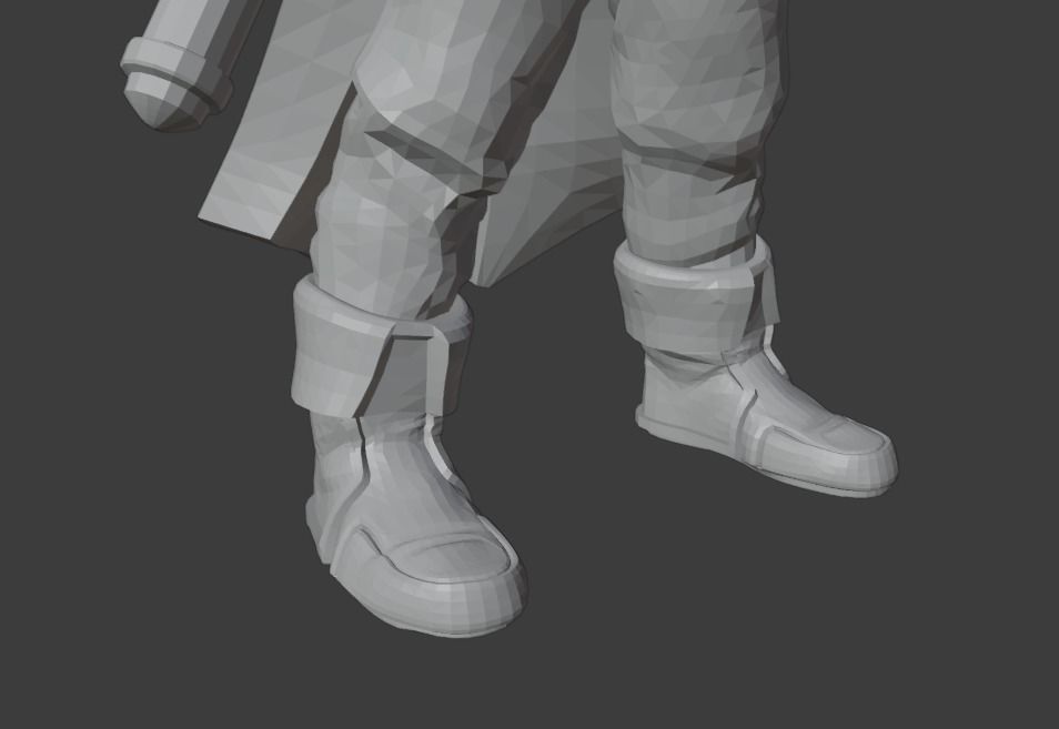 Low Poly Fantasy Wizard - Rigged Low-poly 3D model_11