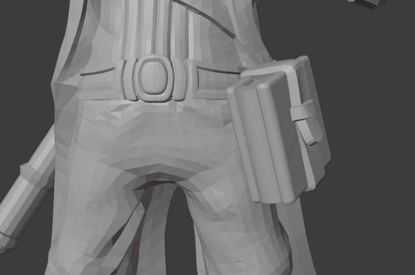 Low Poly Fantasy Wizard - Rigged Low-poly 3D model_10