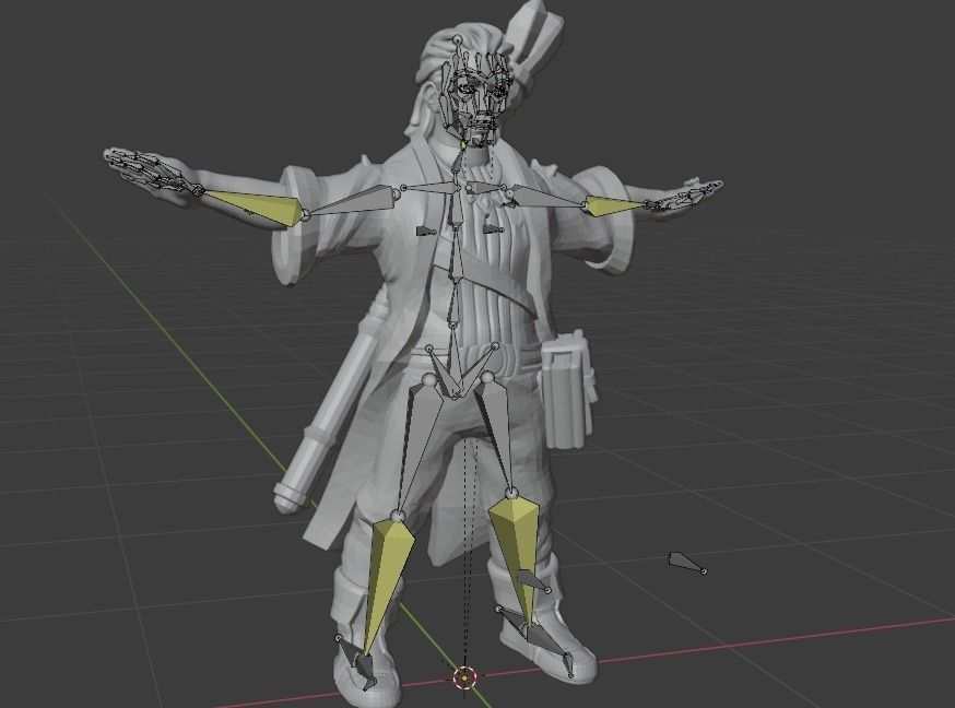 Low Poly Fantasy Wizard - Rigged Low-poly 3D model_4
