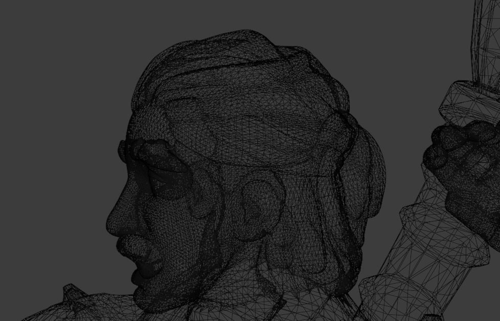 Low Poly Fantasy Wizard - Rigged Low-poly 3D model_7
