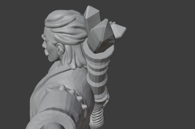 Low Poly Fantasy Wizard - Rigged Low-poly 3D model_13