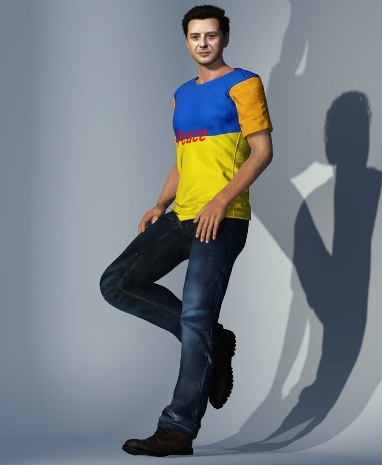 3D VR Model Hero of Ukraine Zelensky 3D model_3