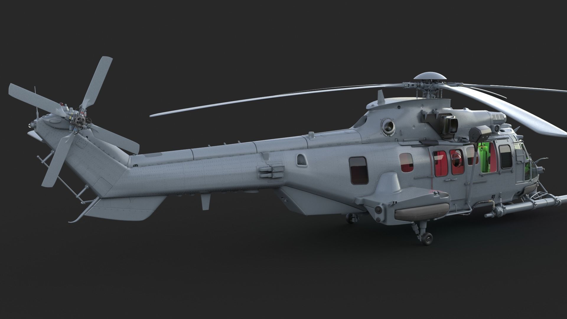 Eurocopter EC 725 Caracal 3ds max Vray 3D model_7